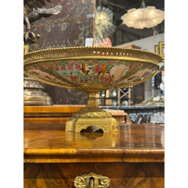 Metal 19th C. French Rose Medallion and Gilt Bronze Centerpiece For Sale - Image 7 of 7
