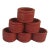 Vintage Red Wooden Napkin Rings - Set of 6 For Sale