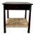 Amber Nightstand With Rush Shelf For Sale