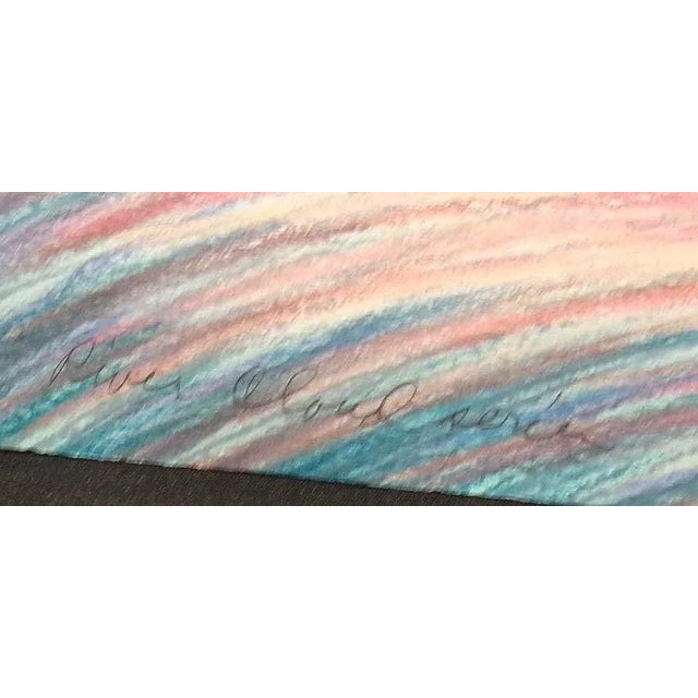 Impressionist 1980s Scott Nellis "River Cloud Series" Hand Signed Original Pastel Drawing For Sale - Image 3 of 4