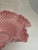 Mid 20th Century Bowl Pink Glow Hobnail Ruffled Fenton Cased Glass 4" Tall 10" Vantage For Sale - Image 6 of 13