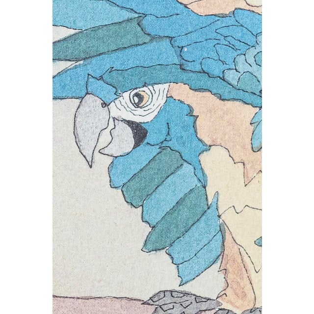 Traditional Dan Goad “Macaws” Signed & Numbered Limited Edition Bird Print, Framed For Sale - Image 3 of 13