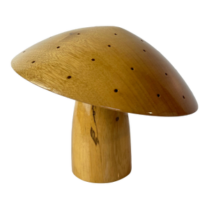 Vintage Oregon Myrtlewood Mushroom Sculpture — Zumwalt’s Myrtlewood, Bandon Or