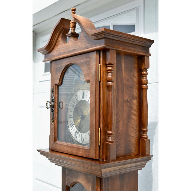 Vintage Emperor Inc. German Walnut Grandfathers Clock Chairish