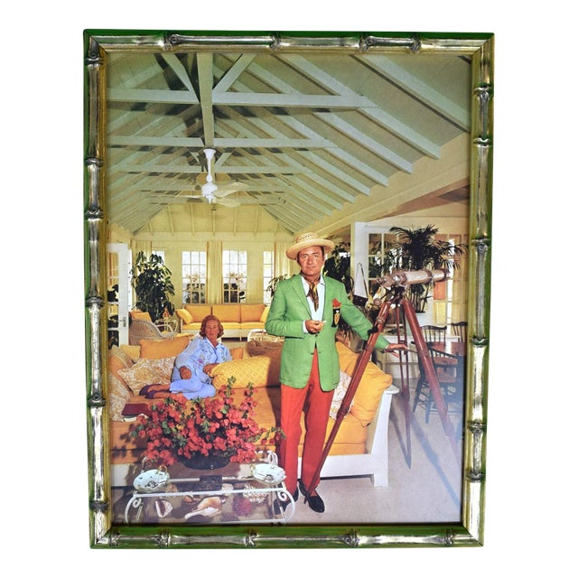 Slim Aarons W. Clifford Klenk Hog Island Bahamas C1974 Framed Color Plate For Sale