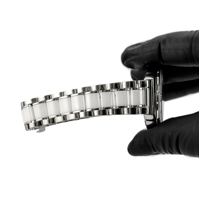 Silver Ladies Tag Heuer Formula 1 37mm Wah1211 White Ceramic Steel Quartz Watch For Sale - Image 8 of 10