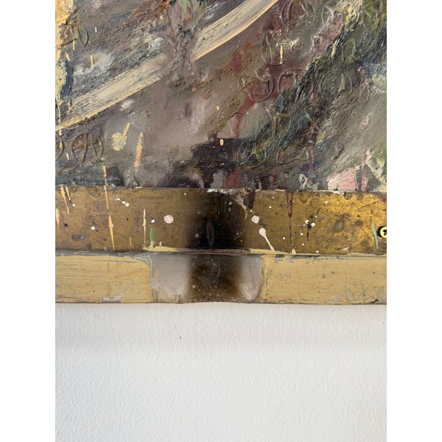 1990s Chris Mangiaracina “Giotto’s Tower” Encaustic & Oil on Lucite For Sale - Image 15 of 18