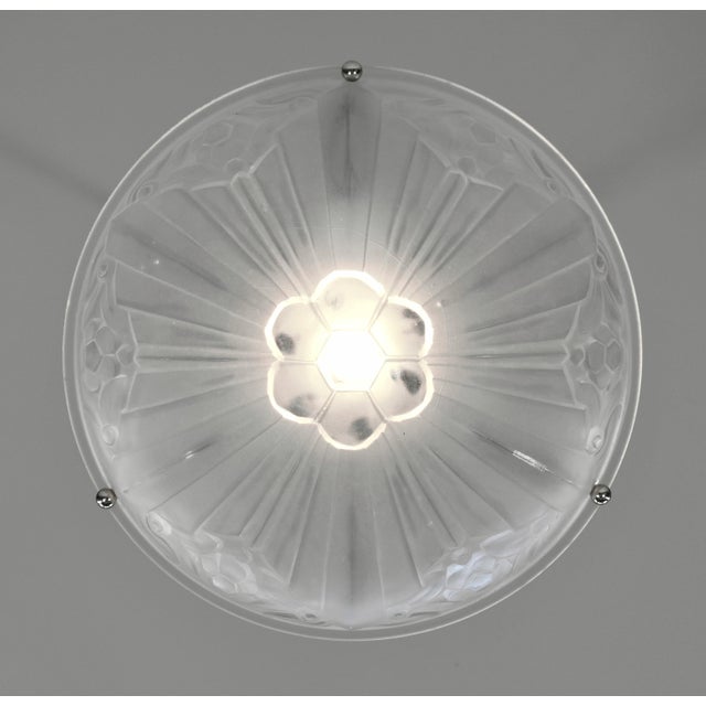 A French Art Deco Pendant Light by Sonover - 1930 France For Sale - Image 6 of 11