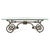 A perfect combination of glass and metal, this coffee table captivates with the strength of its cast iron structure and...