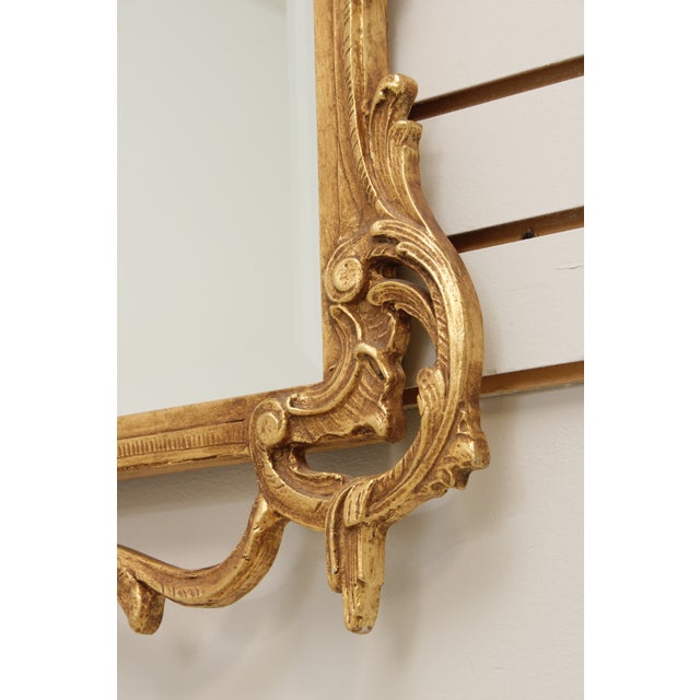 Glass Friedman Brothers Ornate Gold Finish Frame Mirror For Sale - Image 7 of 13