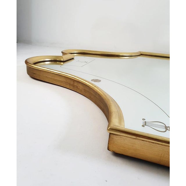 Neoclassic Full-Length Mirror in the style of Gio Ponti, Italy, 1950s For Sale - Image 6 of 10
