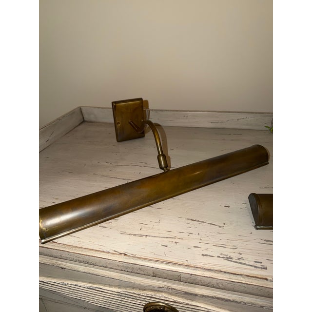 Traditional Pair of Robert Kime Picture Lights 18” For Sale - Image 3 of 3