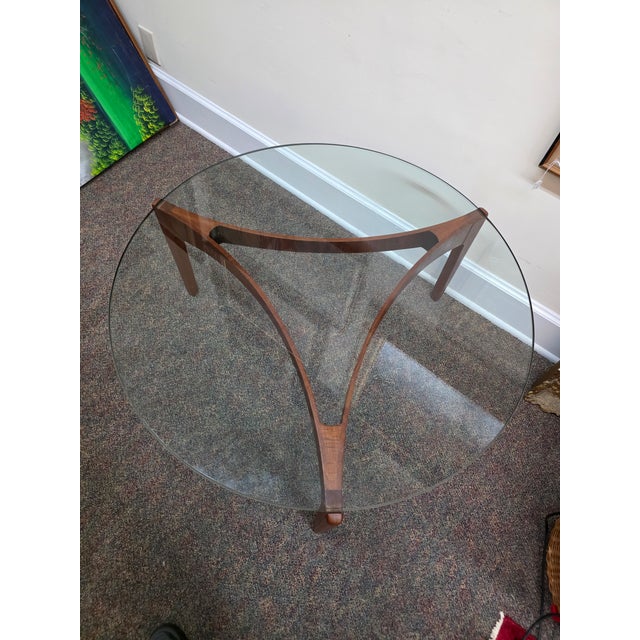 Wood 1960s Midcentury Modern Teak Coffee Table by Sven Ellekaer for Christian Linneberg 39" For Sale - Image 7 of 10