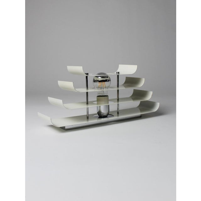 Italian Postmodern Wall Sconces in Layered Metal, 1970s, Set of 2 For Sale - Image 11 of 15