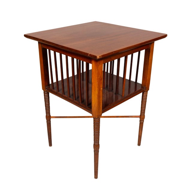 English Aesthetic Mahogany Table Attributed to Godwin For Sale - Image 4 of 9