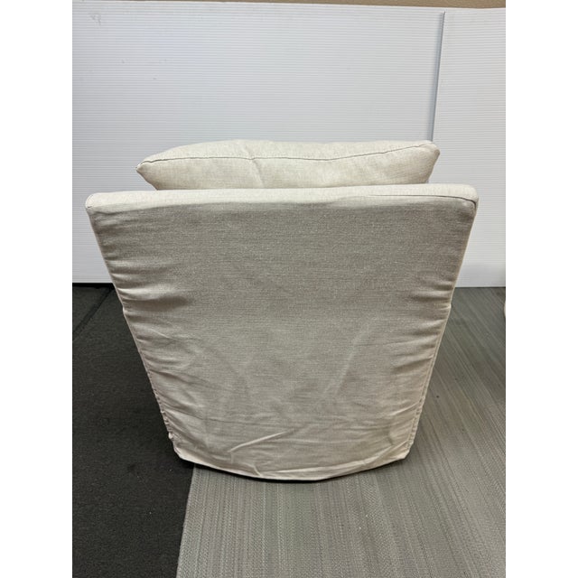 Textile Rowe Furniture Lilah Swivel Rocker + Ottoman, Set For Sale - Image 7 of 12