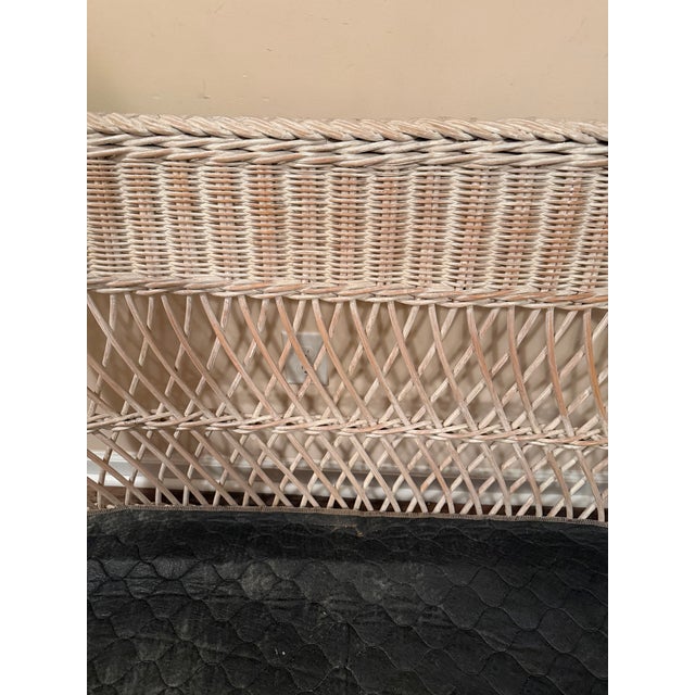Vintage Coastal Henry Link Braided Rattan Couch and Loveseat For Sale - Image 14 of 14