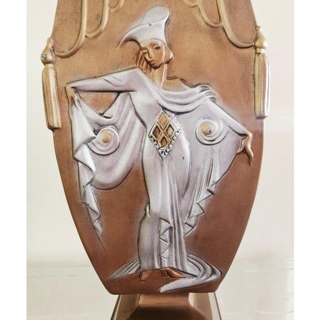 1990s Art Deco Elegant Ladies Vase Austin Productions For Sale - Image 5 of 11