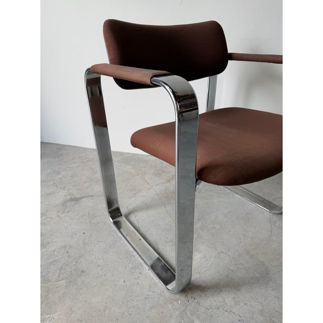 Vintage Italian Eero Aarnio Chrome Accent / Desk Chair For Sale - Image 13 of 18