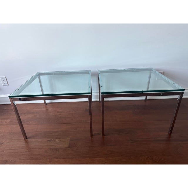 Florence Knoll Pair of Side Tables For Sale In New York - Image 6 of 6