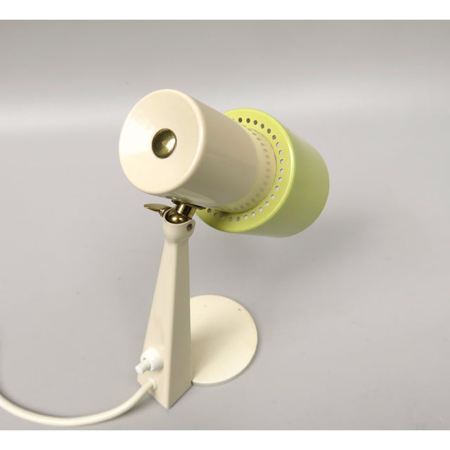 Small Table Lights in Beige & Green Brass, 1960s, Set of 2 For Sale - Image 18 of 18