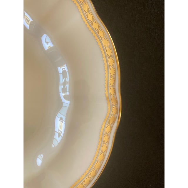 Traditional Royal Crown Derby Carlton Gold Plates- Set of 4 For Sale - Image 3 of 5