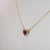 2020s Mozambique Ruby Necklace With Earth-Mined Diamond Accents: Solid 14k Gold, 5mm For Sale - Image 5 of 8