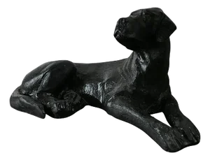 Vintage Black Labrador Door Stop, 1960