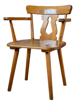 Folk Armchair in Wood