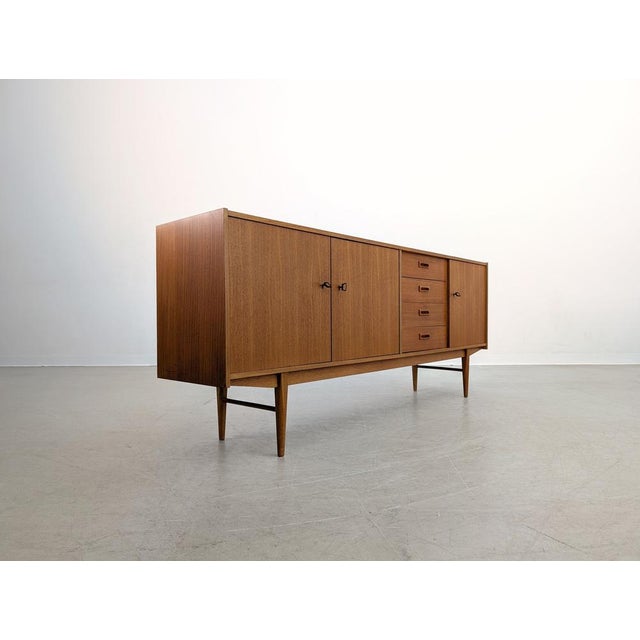 Wood Mid-Century Modern Danish Sideboard in Teak For Sale - Image 7 of 11