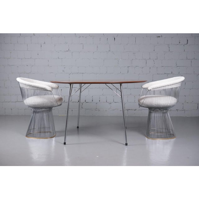 Fritz Hansen Model 3600 Round Teak Dining Table by Arne Jacobsen for Fritz Hansen, 1960s For Sale - Image 4 of 7