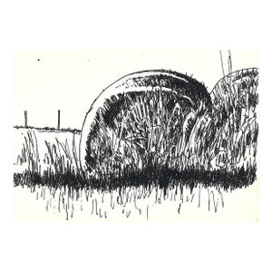 1970s Robert Angeloch Kentucky Farm Landscape