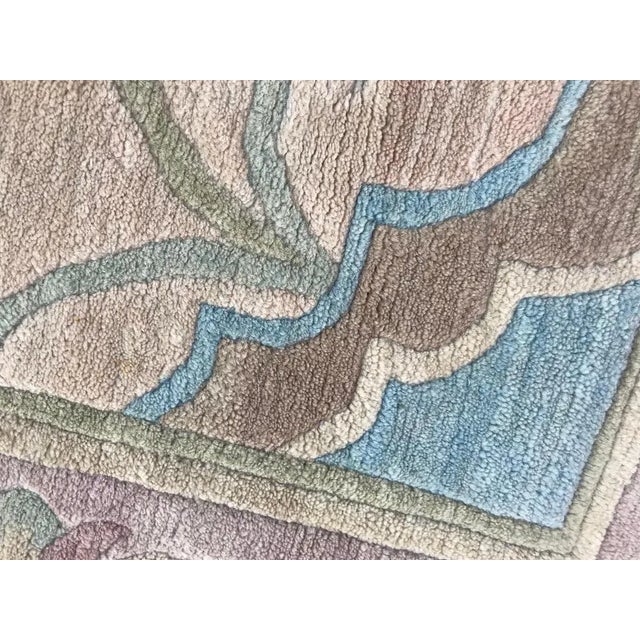 Vintage Tibetan Simple Design Rug For Sale - Image 10 of 12