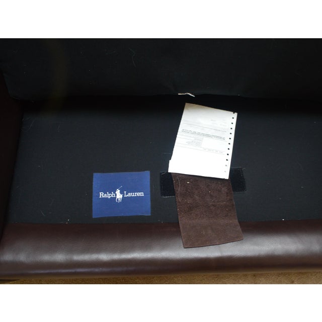 Ralph Lauren Leather Lounge Chair For Sale - Image 9 of 9