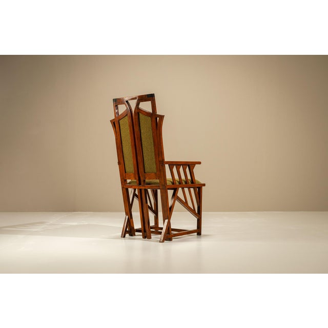 Dark Art Nouveau Armchair For Sale - Image 4 of 15