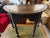 Brown Carved Oak Half Moon Side Table For Sale - Image 8 of 8