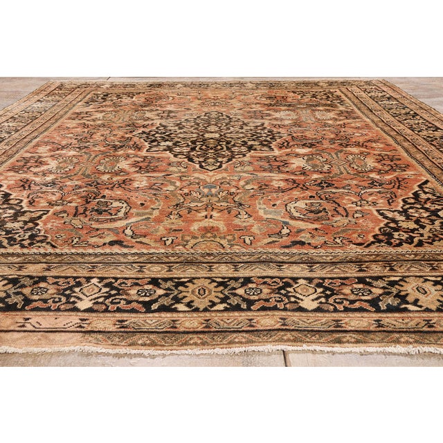 Late 19th Century Persian Mahal Rug, 10'02 X 13'07 For Sale - Image 9 of 10