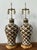 Vintage Regency Bunny Williams “Chicken Feathers” Glazed Ceramic Lamps - A Pair For Sale - Image 9 of 11