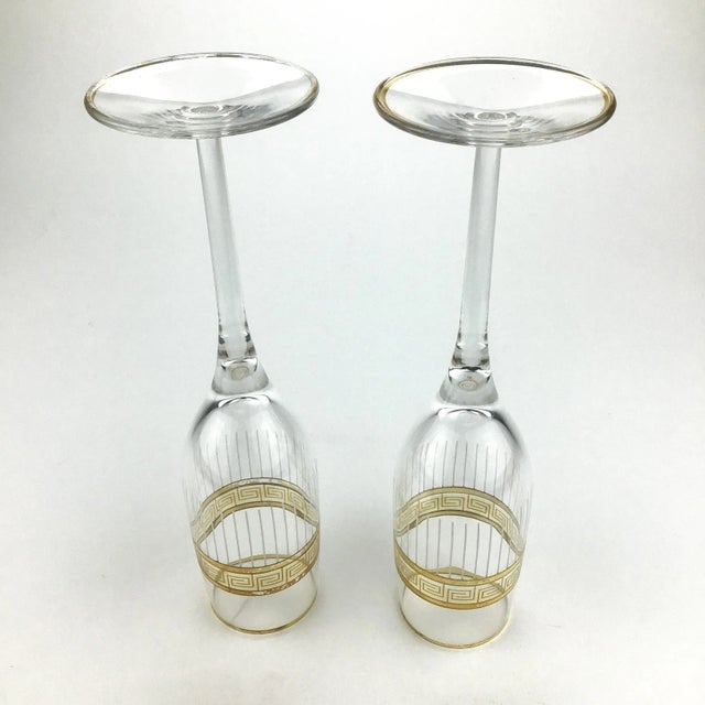 MCM Crystal Toasting Champagne Flutes For Sale In Portland, ME - Image 6 of 8