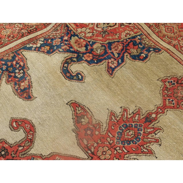 1880s Antique Persian, Malayer Rug-4’1’x6’11" For Sale - Image 9 of 13