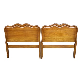 Davis Cabinet Co. Single Cherry Headboards/Pair For Sale