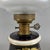 Blue Vintage Porcelain, Brass, and Glass Table Lamp from Limoges, France For Sale - Image 8 of 16
