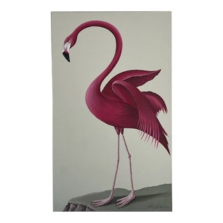 TWS Venetian Oil Painting of a Flamingo For Sale