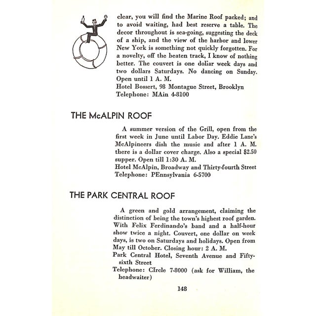 "Nightlife Vanity Fair's Intimate Guide to New York After Dark" 1931 Shaw, Charles G. For Sale - Image 9 of 9