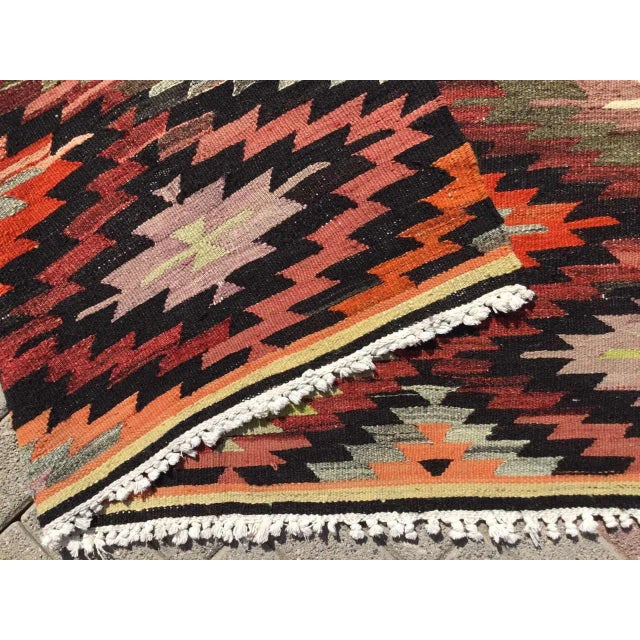 Bohemian Kilim Rug - 73" X 121" For Sale - Image 10 of 11