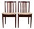 Danish Modern Sculpted Solid Rosewood Side Chairs or Dining Chairs by Vamdrup Stolefabrik, Pair For Sale
