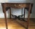 Pembroke drop-leaf table was a wedding present 50 years ago. Wear and tear from its age but beautiful piece.(pictures show...