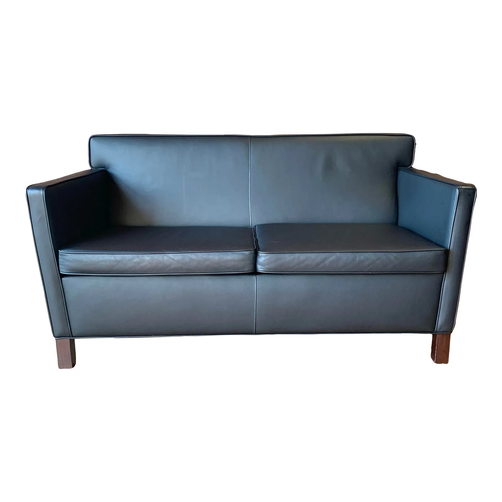 Mies Van Der Rohe for Knoll Studio Leather Two Seat Krefeld Sofa Chairish