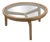 Modern Table in Cedar Wood and Glass, Italy, Late 20th Century For Sale