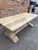 This is a lovely example of a scrubbed oak coffee table. This table is a very solid piece with thick board top and sturdy...
